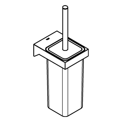Grohe - WC-Bürstengarnitur SELECTION CUBE 40857 Glas/Metall Wandmontage chrom