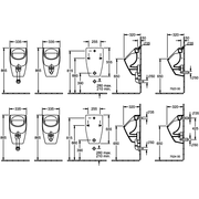 VILLEROY & BOCH - Absaug-Urinal O.novo 7524 335x560x320mm Weiß Alpin