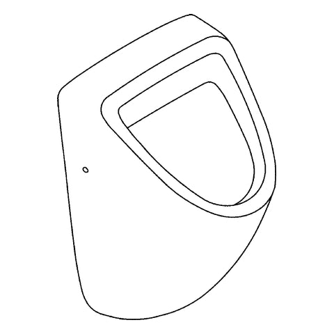 Grohe - Urinal Bau Keramik 39438 Anschluss von unten alpinweiß