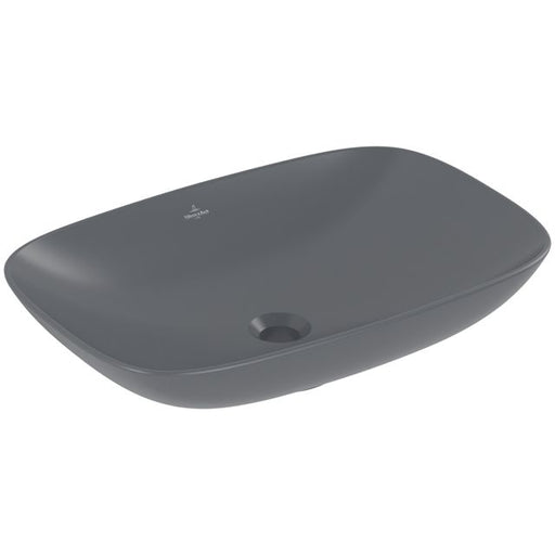 VILLEROY & BOCH - Aufsatzwaschbecken Loop&Friends 620x420mm re-eckig o. ÜL. Graphite cplus
