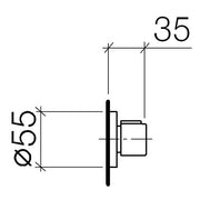 Dornbracht - Fertigset Unterputzventil TARA LOGIC 36310979-00 chrom