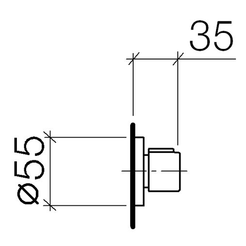 Dornbracht - Fertigset Unterputzventil TARA LOGIC 36310979-00 chrom