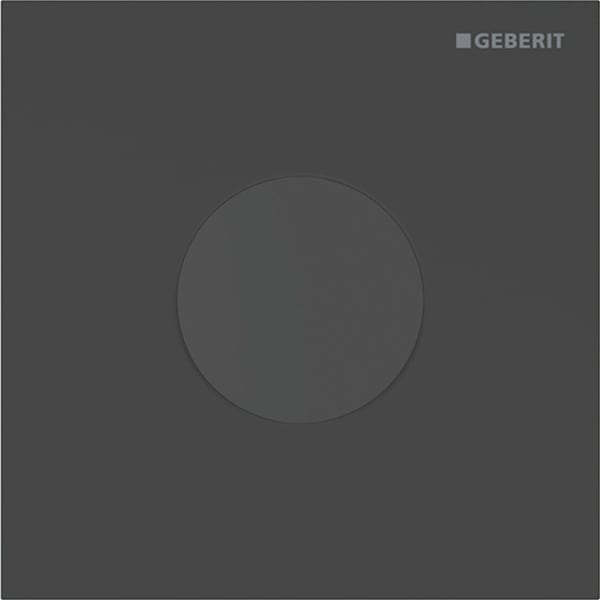 Geberit Vertriebs - Typ 40 UR-Strg. m. elektron. Sp-Ausl. Batt.-Betr., Round, schwarzmatt/Etc