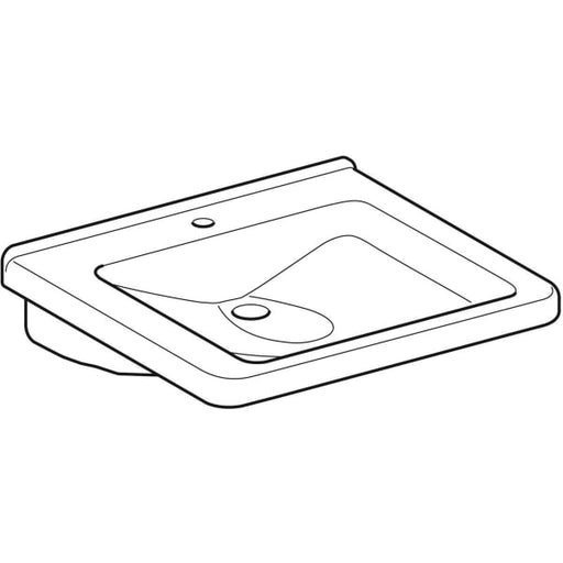 Geberit Vertriebs - WT RENOVA NR. 1 COMFORT, unterfahrbar oÜl. 600x550mm KeraTect weiß(alpin)