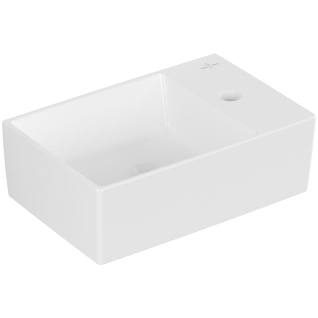 VILLEROY & BOCH - HWB Memento 2.0 400x260mm re-eckig 1HL. o. ÜL. geschl. Stone White cplus