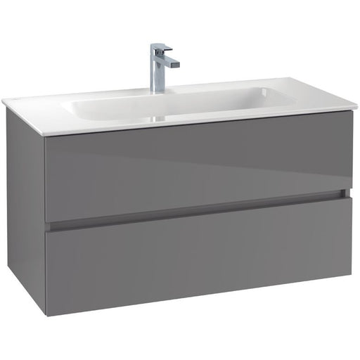 VILLEROY & BOCH - Möbelset 02 A18 Waschtisch 1000mm WT-Unterschrank 2 Auszüge RH Oak Kansas