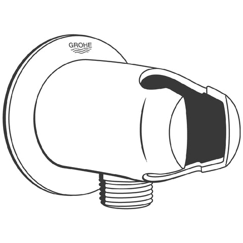 Grohe - Wandanschlussbogen MOVARIO 28406 1/2 eigensicher m Brausehalter chrom