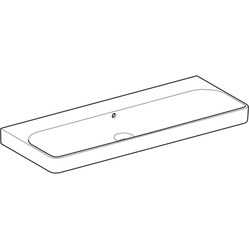 Geberit Vertriebs - Waschtisch SMYLE Square, 120x48cm o. Hl., m. Ül., KeraTect