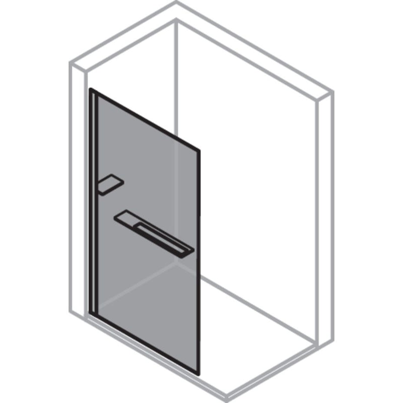 Hüppe - DA Select+ 4-Eck SWa10 1200 H:2000 SHELF silber matt klar