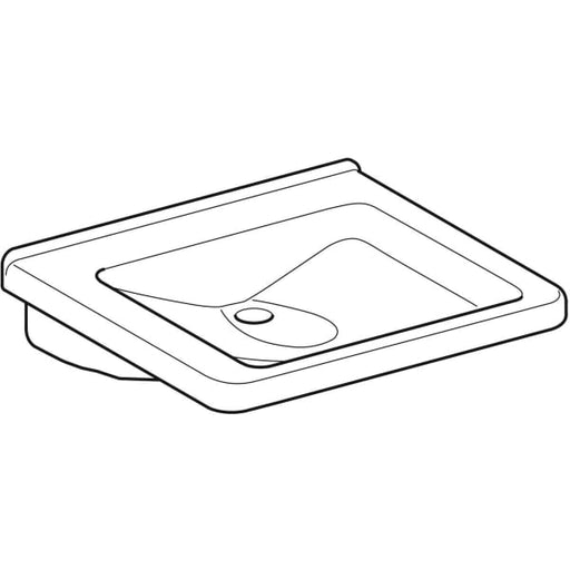 Geberit Vertriebs - WT RENOVA NR. 1 COMFORT, unterfahrbar oHl oÜL 600x550mm KeraTect weiß(alpin)