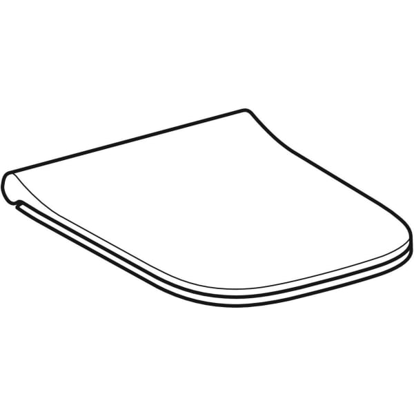 Geberit Vertriebs - WC-Sitz SMYLE Square, schmales Design Sandwichform