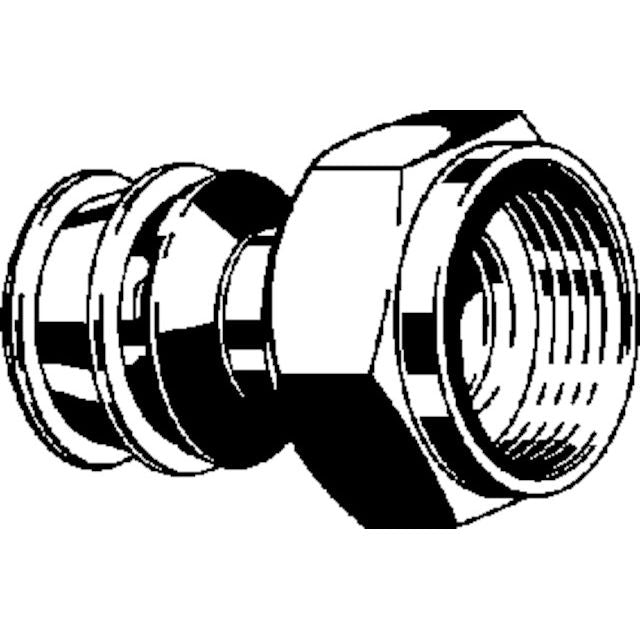 Viega - Verschraubung RAXOFIX 5363 20mm x 1/2 Siliziumbronze