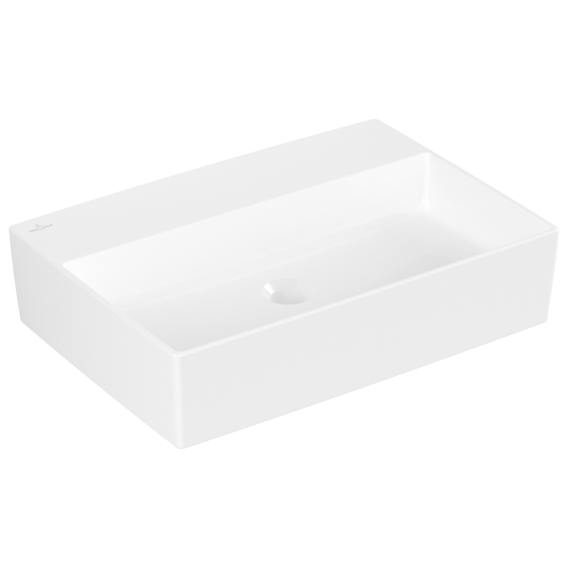 VILLEROY & BOCH - Aufsatzwaschbecken Memento 2.0 600x 420mm re-eckig o. ÜL. Weiß Alpin cplus