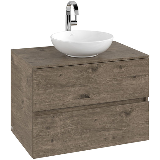 VILLEROY & BOCH - Konsolen-Unterschrank 800mm f AWT 2 Ausz 1 Auss mLB C516H1 PJ Oak Nebraska