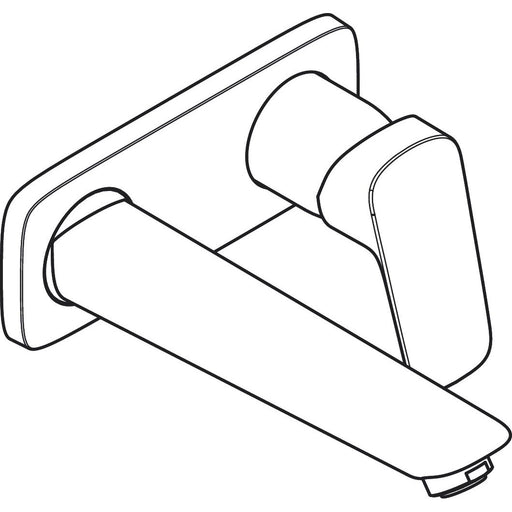 Hansgrohe - 2-Loch Waschtischarmatur Unterputz Logis F-Set mattschwarz