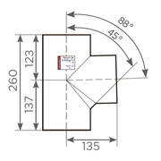 Fornatis - Abzweig DN 125x125 88 Grad