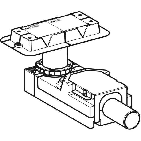Geberit Vertriebs - Duschrinnen Rohbauset CLEANLINE d50 H90