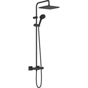 Hansgrohe - Showerpipe 240 1jet Vernis Shape mattschwarz mit Brausethermostat