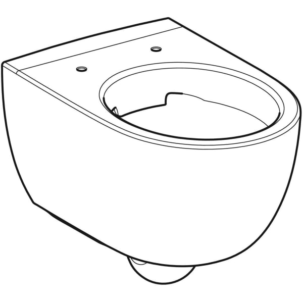 Geberit Vertriebs - WWC RENOVA Comfort Tiefspüler, erhöht geschlossene Form, Rimfree, weiß