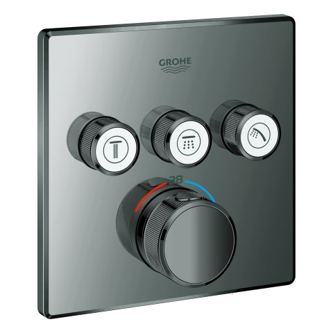 Grohe - Thermostat GROTHERM SmartControl 29126 eckig FMS 3 ASV hard graphite