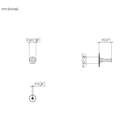 Dornbracht - Haken Übergreifend rund 83252970-08 98x64x64 platin