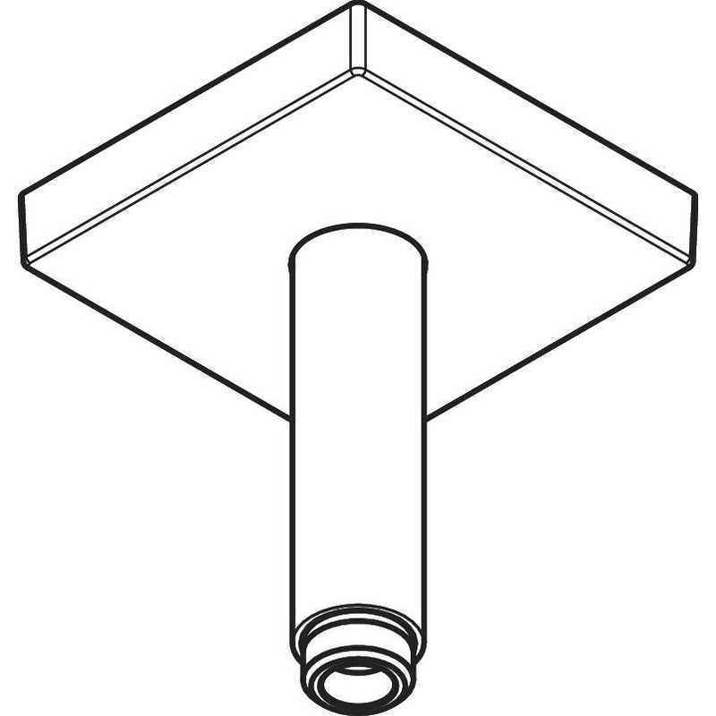 Hansgrohe - Decken-Anschlussstück Axor DN15 100mm eckig mattschwarz