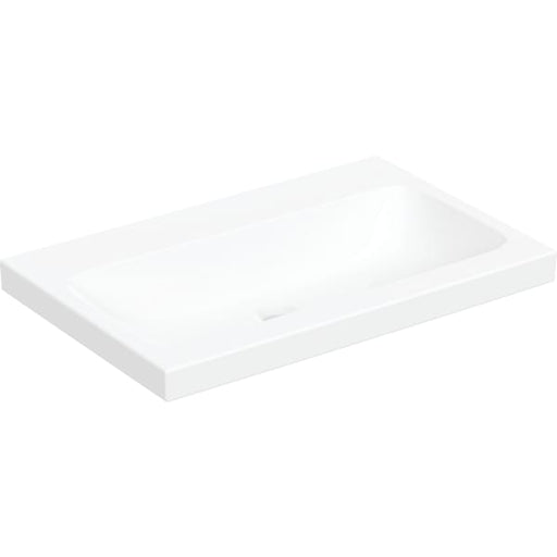 Geberit Vertriebs - iCon Light Aufsatzwaschtisch 70x48cm ohne Hahnloch, ohne Ül., weiß, KeraTect