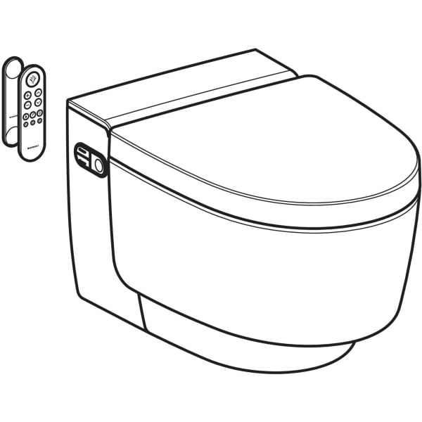 Geberit Vertriebs - WC-Komplettanlage AQUACLEAN Mera Classic UP Wand-WC weiß-alpin