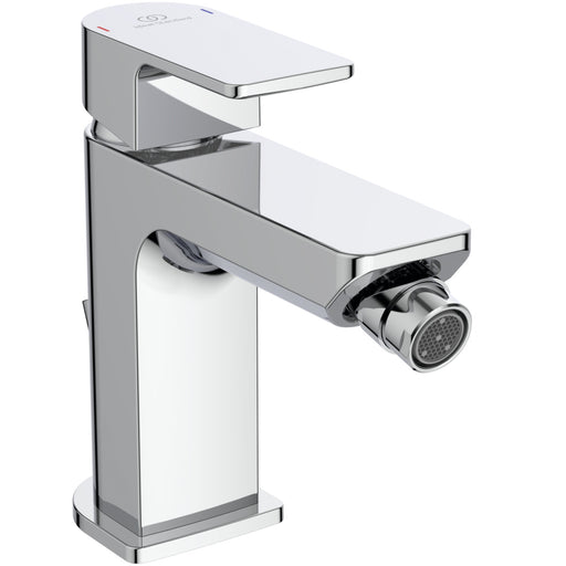 Ideal Standard - Bidetarmatur EDGE, m.Ablgarn., Ausladung 115mm, Chrom