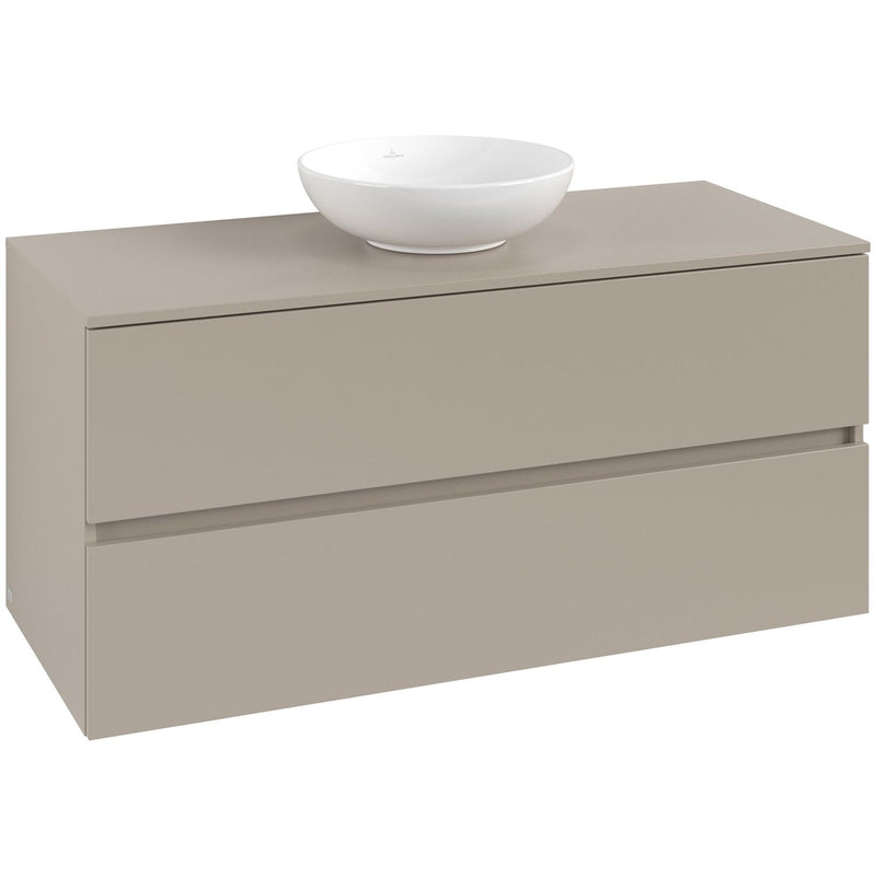 VILLEROY & BOCH - Konsolen-Unterschrank 1200mm f AWT 2 Ausz 1 Aussch oLB C518H0 VD Sand Grey
