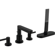 Hansgrohe - 4-Loch Wannenarmatur FINORIS F-Set Wannenrandmontage mit sBox mattschwarz
