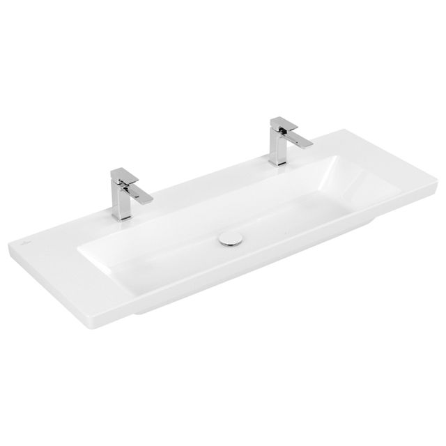VILLEROY & BOCH - SchrankWT Subway 3.0 1300x470mm re-eckig 2HL. o. ÜL. Weiß Alpin cplus