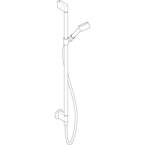 Hansgrohe - Brauseset AXOR One 75 1jet Eco mit Wandanschluss mattschwarz