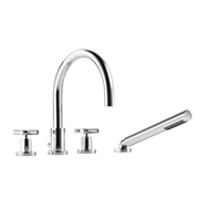 Dornbracht - Wannen 4-Locharmatur Kreuzgriff TARA 27512892 Wannenrandmontage schwarz matt