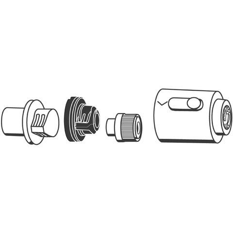 Grohe - Absperrgriff ATRIO 47311 für Thermostat Brausebatterie chrom