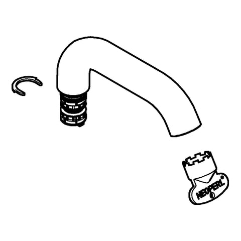 Grohe - Rohrauslauf ESSENCE 13373 für EH-Waschtischbatterie M-size supersteel