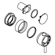 Grohe - Temperaturwählgriff 49089 rund für Thermostat-Fertigmontagesets chrom