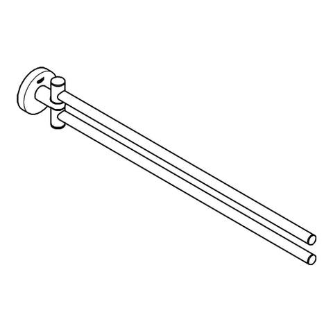 Grohe - Handtuchhalter ESSENTIALS 40371 2-armig schwenkbar 450mm supersteel