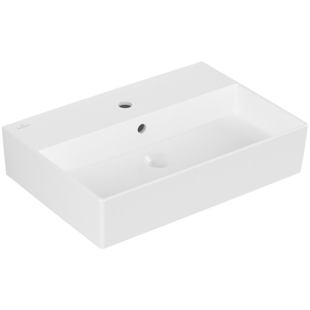VILLEROY & BOCH - WT Memento 2.0 600x420mm re-eckig 1HL. m. ÜL. geschl. Stone White cplus