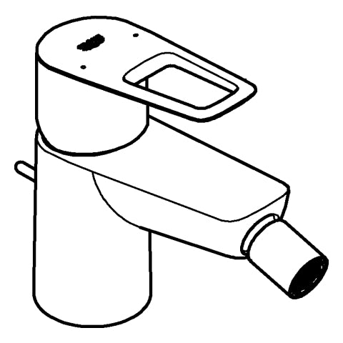 Grohe - EH-Bidetbatterie BAULOOP 23338_1 Einlochmontage chrom
