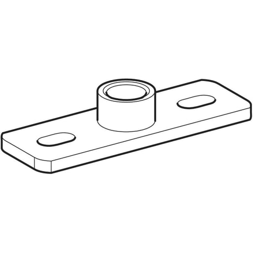 Geberit - Grundplatte eckig 2-Loch mit Gewindemuffe G1 362.828.26.1