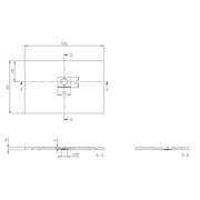 VILLEROY & BOCH - Quaryl-Duschwanne A18 1200x800x40mm weiß