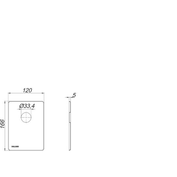 Dallmer - Abdeckplatte zu WE-Siphon HL 400, Edelstahl