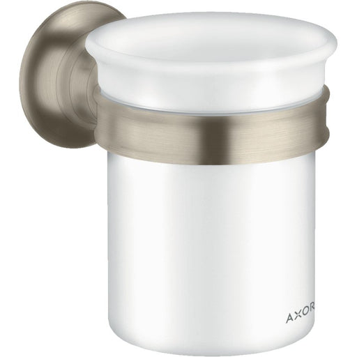 Hansgrohe - Zahnglas m. Halter AXOR MONTREUX 42134820 brushed nickel