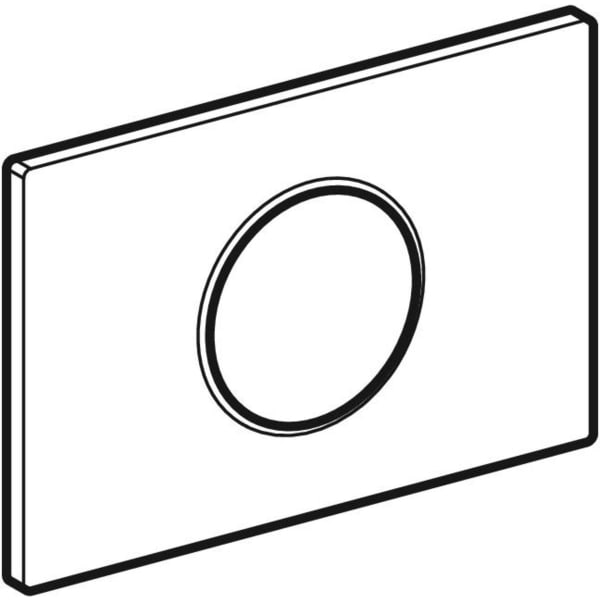 Geberit Vertriebs - BetPl. SIGMA10 zu WC-Strg. mit elektron. Sp-Ausl. weiß/glanzchr/weiß