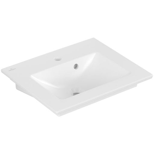 VILLEROY & BOCH - Handwaschbecken Venticello 500x420mm re-eckig 1HL. m. ÜL. Stone White cplus