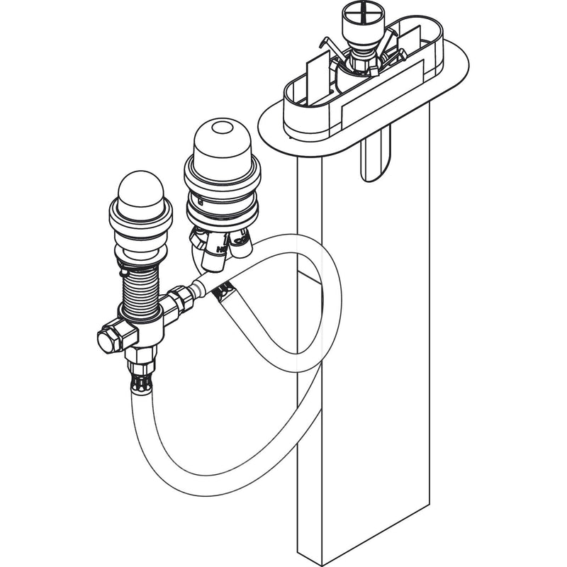 Hansgrohe - 3-Loch Wannenarmatur Grundset mit sBox
