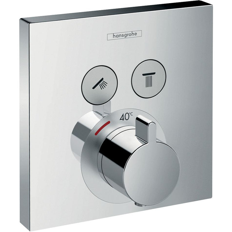 Hansgrohe - Fertigset UP Thermostat ShowerSELECT 15763 2 Verbraucher chrom