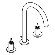 Grohe - 3-L-WT-Batterie Atrio Private C. 20593 für Hebelgriffe hard graphite geb