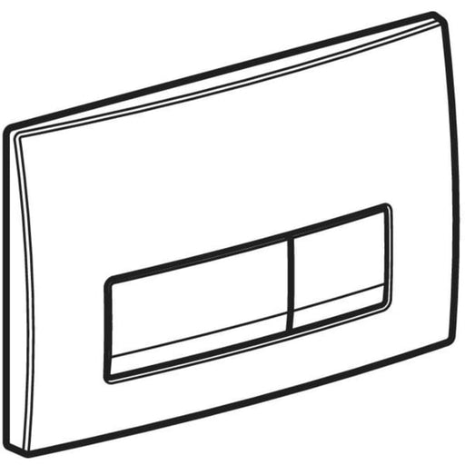 Geberit Vertriebs - BetPl. Delta50, für 2-Mengen-Spülung weiß-alpin